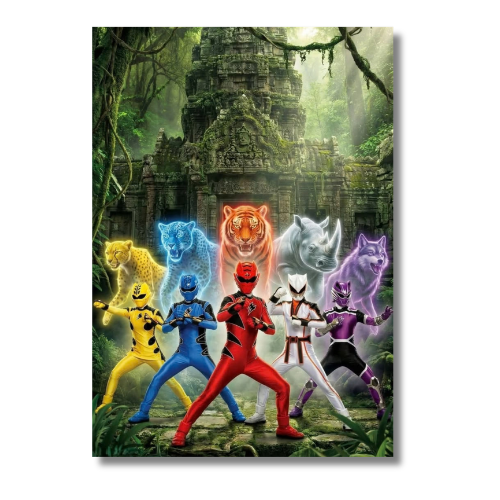 Power Rangers Jungle Fury Group Epic Wall Poster