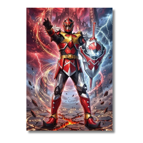 Power Rangers Mystic Force Red Koragg Wall Poster