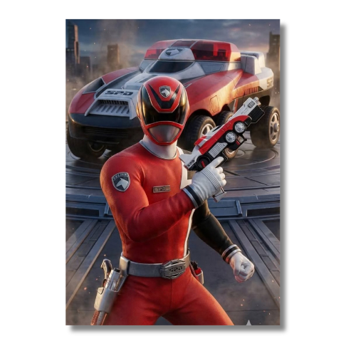 Power Rangers SPD Red Ranger Wall Poster