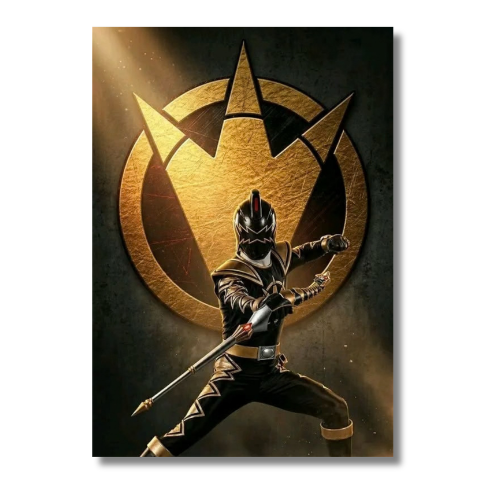 Power Rangers Dino Thunder Black Ranger Wall Poster