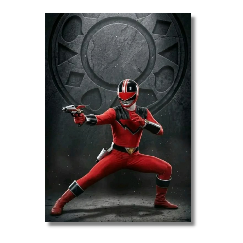 Power Rangers Time Force Red Ranger Wall Poster