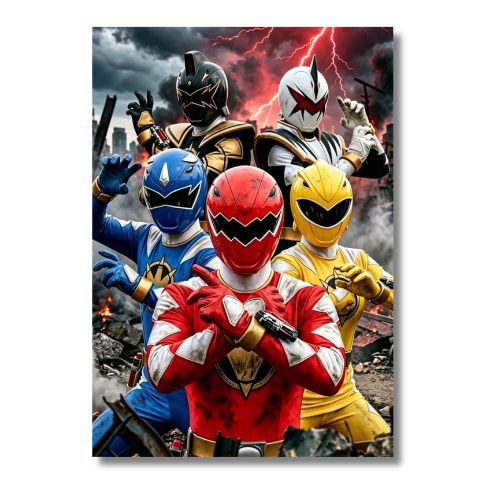 Power Rangers Dino Thunder Group Wall Poster