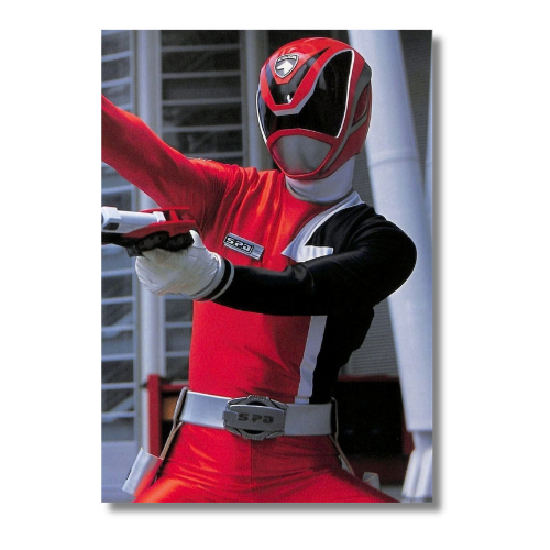 Power Rangers SPD Red Ranger WIth Gun Wall Poster