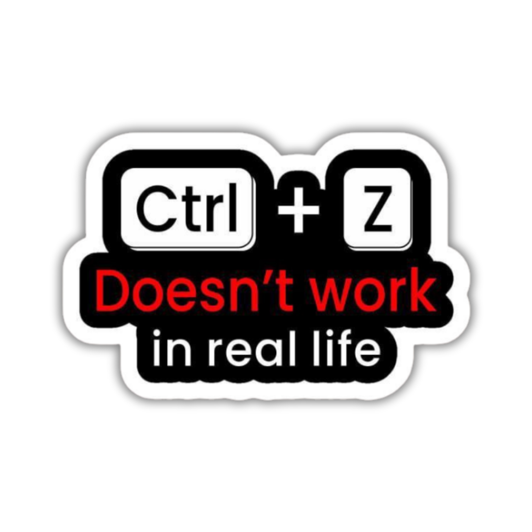 Ctrl + Z Sticker