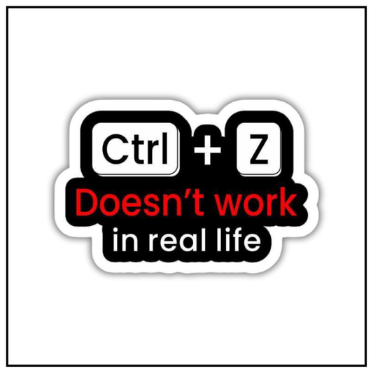 Ctrl + Z Sticker
