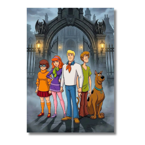Scooby Doo Anime Group Wall Poster