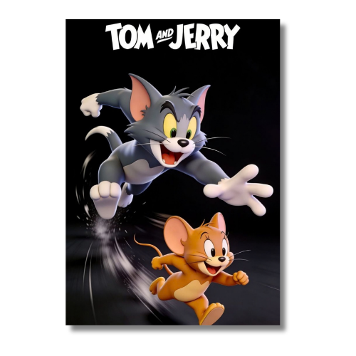 Tom And Jerry Aesthetic Wall Poster