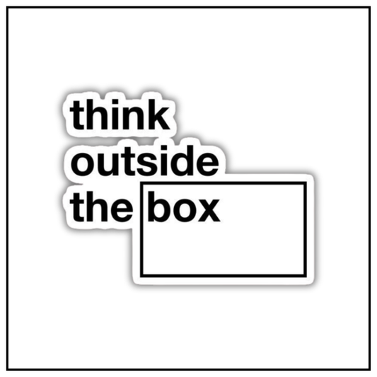 Think Outside the Box Sticker