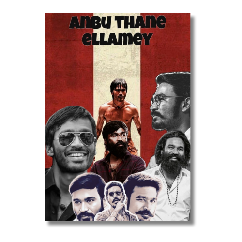 All Dhanush Epic Wall Poster