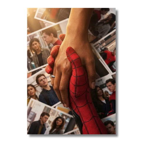 Spiderman Holder Handing Wall Poster