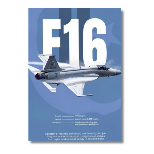F-16 Fighting Falcon Jet Wall Poster