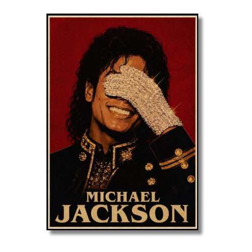 Michael Jackson Face Covering Wall Poster