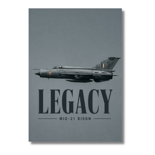 MiG21 Bison Fighter Jet Wall Poster