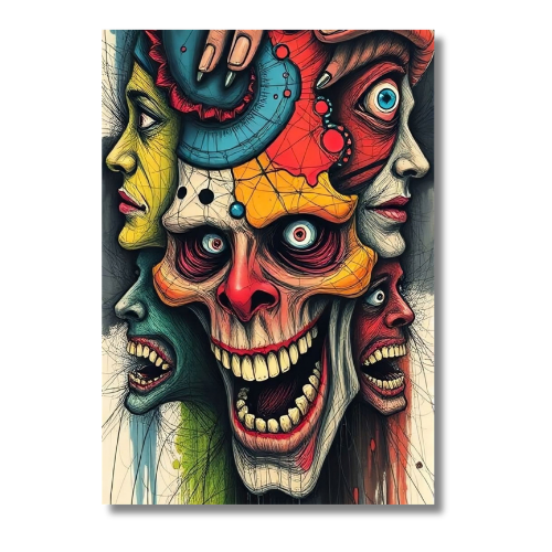 Different Faces Wall Poster