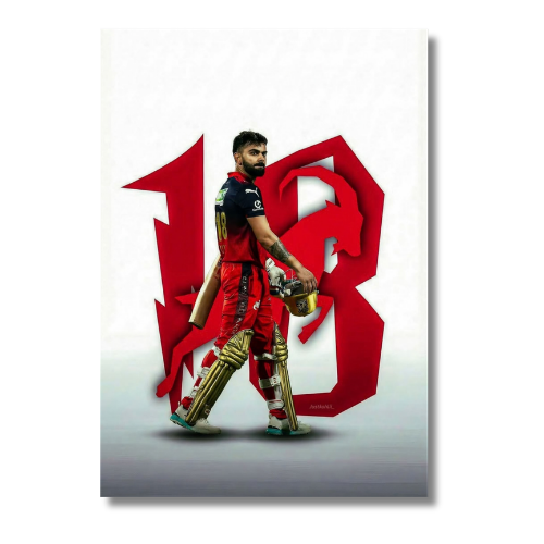 Virat Kholi Walking wall Poster