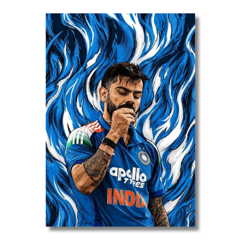 Virat Kholi Kissing Ring Epic Wall Poster