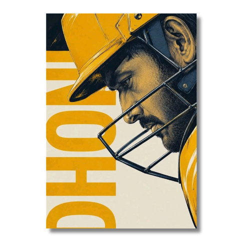 Dhoni Named Dhoni Wall Poster