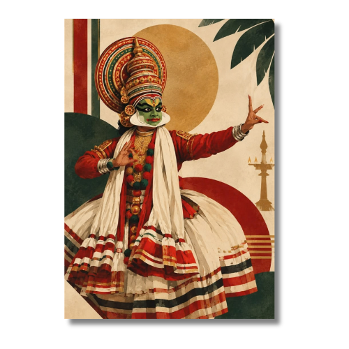 Kathakali The Art of Kerala Wall Poster