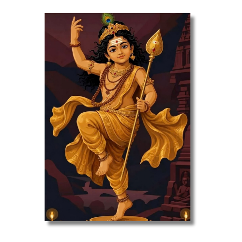 Murugan Dancing Wall Poster
