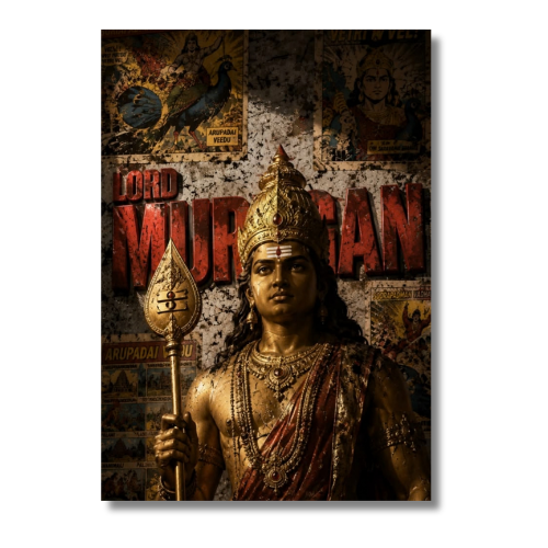 Om Murugan Wall Poster