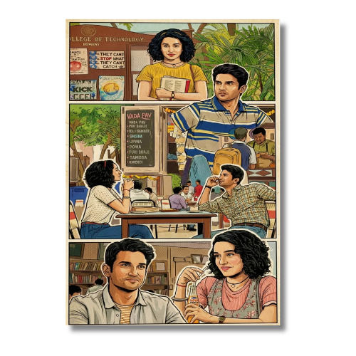 MS Dhoni Untold Story Moview Wall Poster