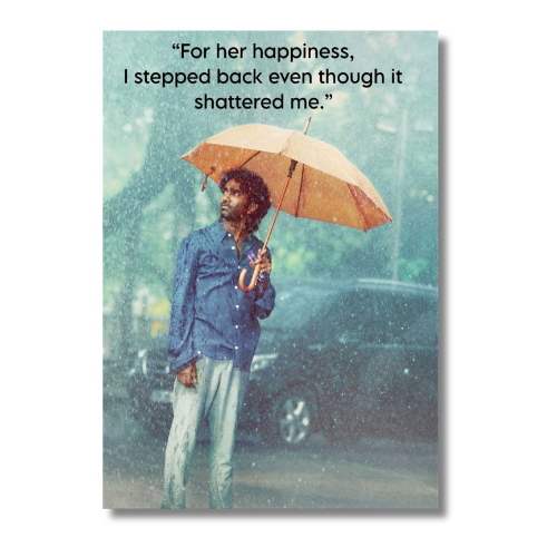Dude Pradeep With Umbrella Wall Poster