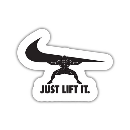 Just lift it sticker