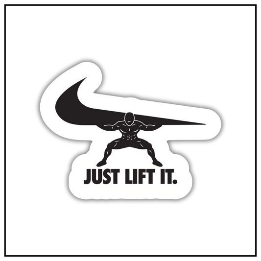 Just lift it sticker