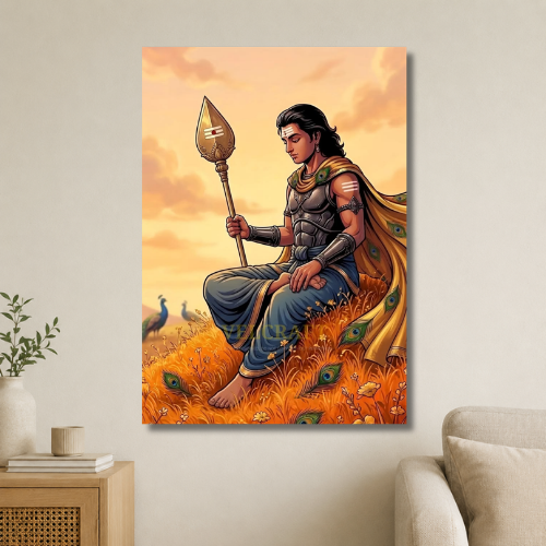 Murugan: The Contemplative Warrior Wall Poster