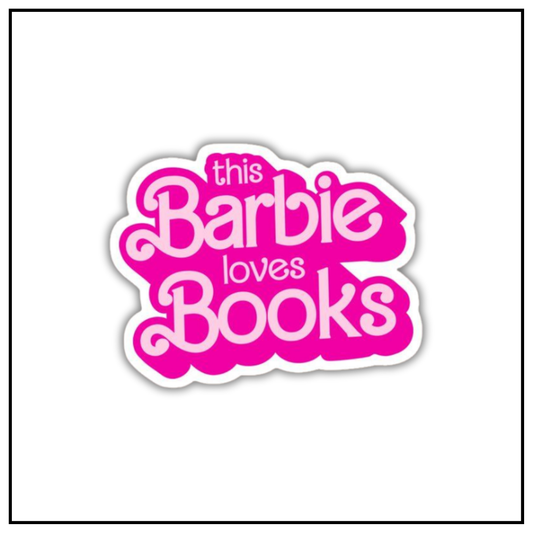 This Barbie Loves Books Sticker