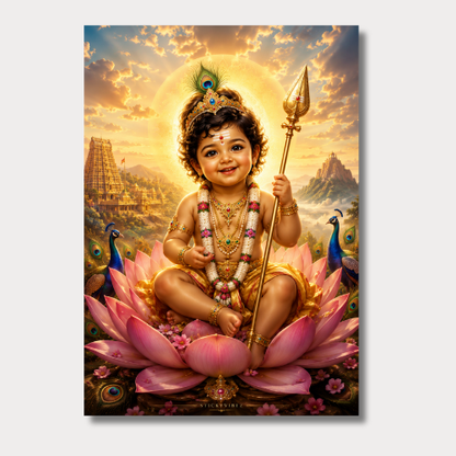 Murugan Wall Poster Collection (Set of 8)