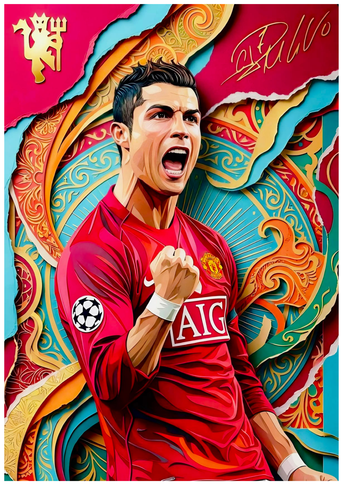 Cristiano Ronaldo Wall Poster Collection (Set of 8)