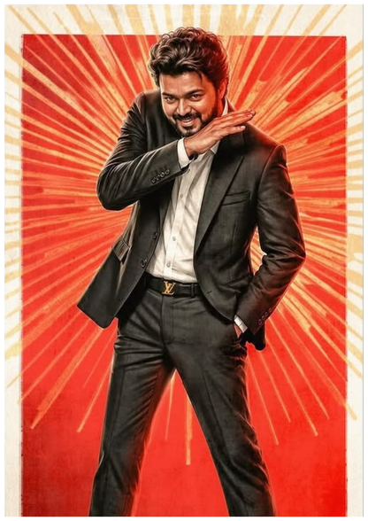 Thalapathy Vijay Wall Poster Collection (Set of 8)
