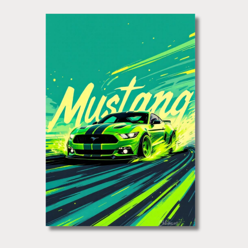 Mustang wall poster