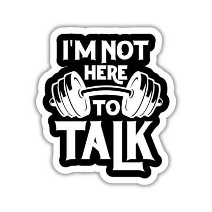 I'm not here to talk Sticker