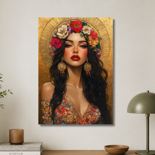 Crowned in Flowers Wall poster