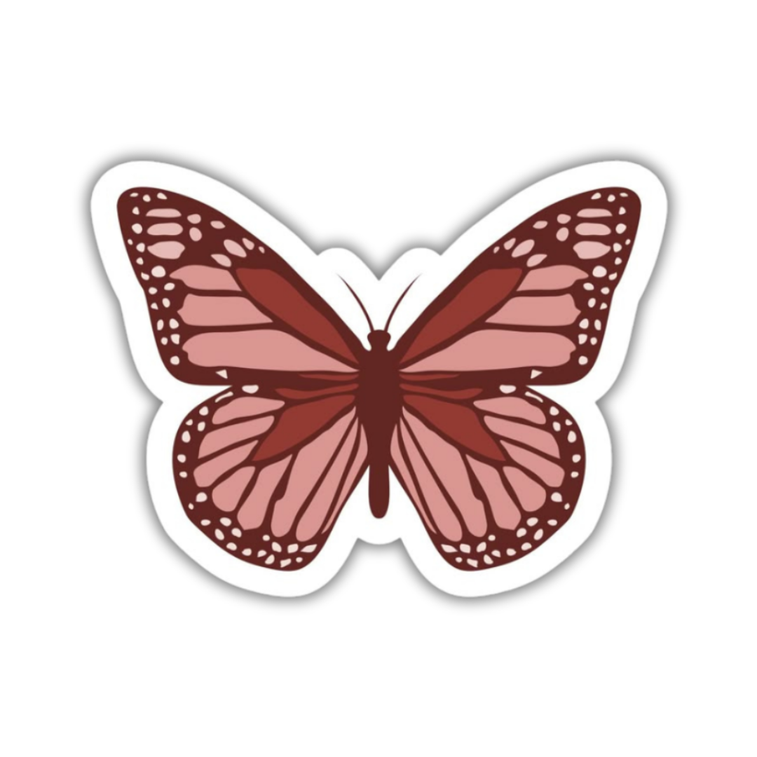 Red Butterfly Sticker