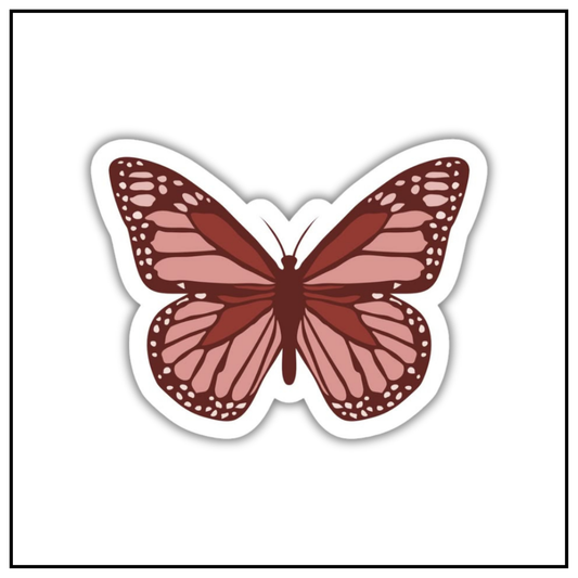 Red Butterfly Sticker