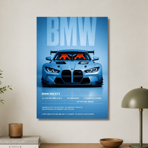 BMW M4 GT3 Wall poster