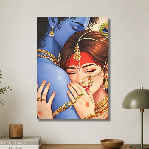 Radhe Krishna the Couple of Love Wall poster