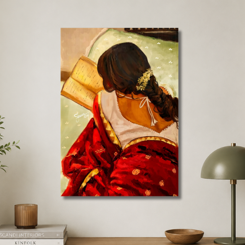 Reading Lady Wall poster