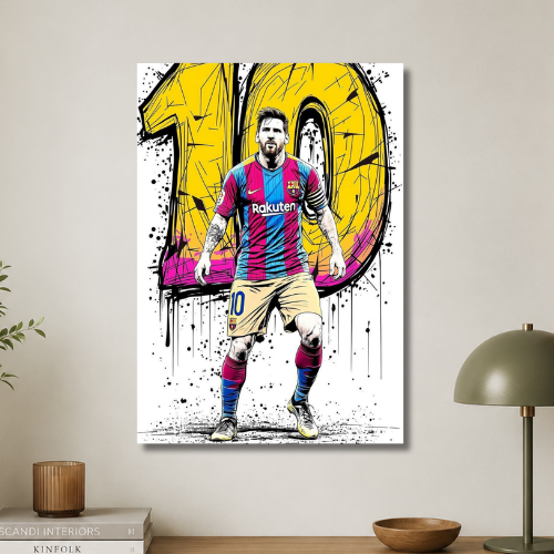 Messi in 10 Wall poster