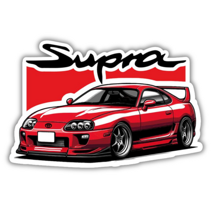 Supra Red Sticker