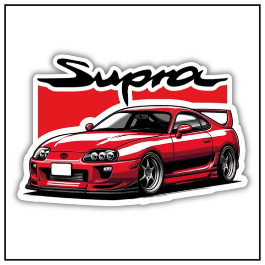 Supra Red Sticker