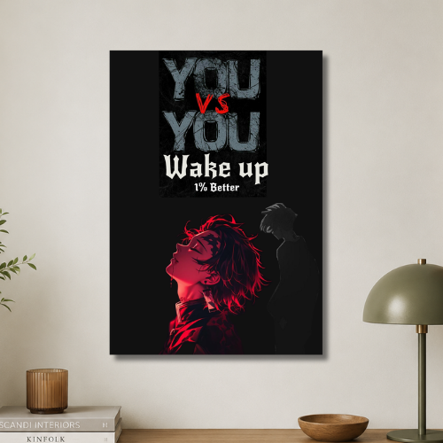 You vs You wakeup  Wall poster