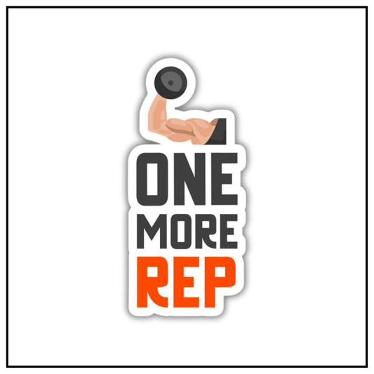 One more rep Sticker