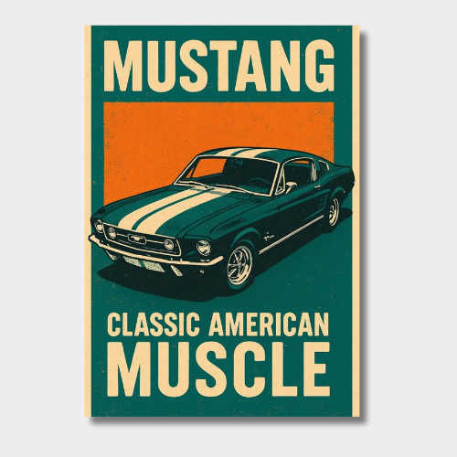 Classic American Muscle wall poster