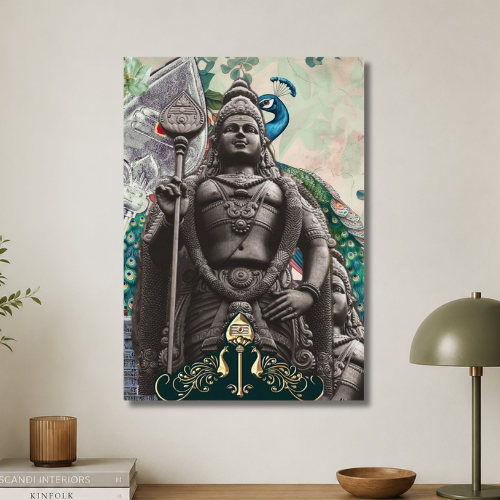 Murugan with vel Wall poster