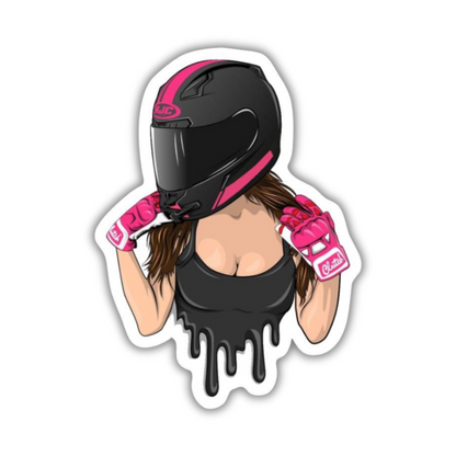 Bikergirl Sticker