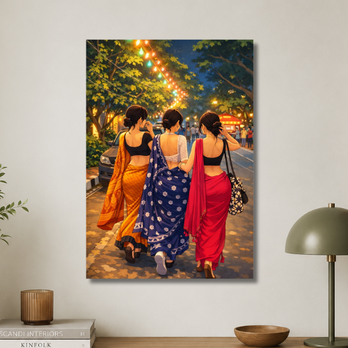 Three ladies Wall poster